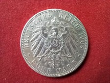 Bayern 5 Mark 1908 D Silbermünze Otto König von Bayern Jäger Nr. 46 AKS 201