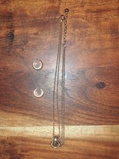 Set DKNY Halskette und Creolen roségold, Stahl, Donna Karan New York, Schmuck