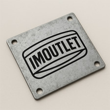 2X Edelstahlblech Adapterplatte Korn 240 Ankerplatte 80-120mm Fußplatte V2A