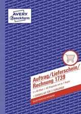 Avery Zweckform® 1739 1739 Auftrag/Lieferschein/Rechnung, DIN A5, selbstdurchsch