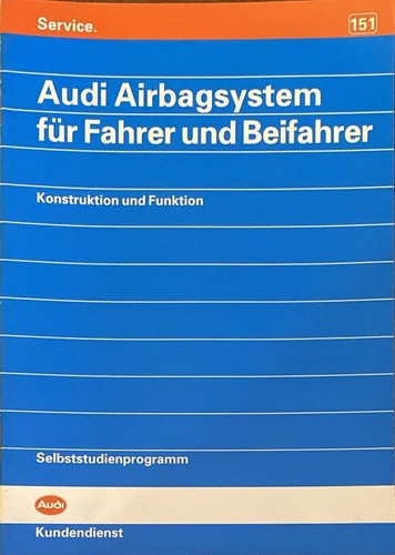 Audi selbststudienprogramm 151 - selbststudienprogramm,