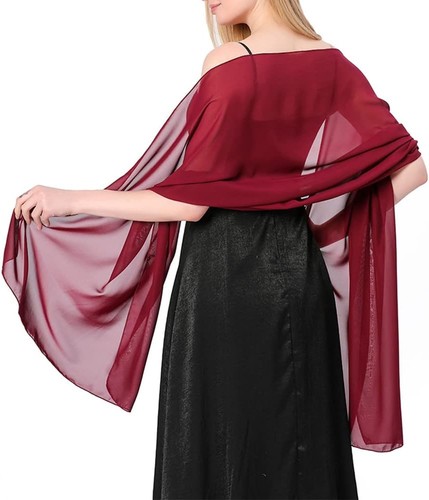 Chiffon schal damen 200x70cm - chiffon,