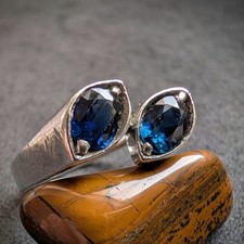 Vintage Ring Silber Saphir