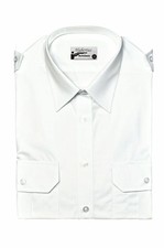 HUBERTUS Herren Pilotenhemd 1/1 Arm weiß Schützenhemd Musikerhemd