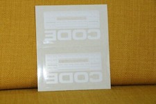 Aufkleber "CODE" für Radio