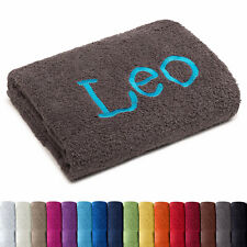 BESTICKEN mit Namen Gästetuch Handtuch Duschtuch Badetuch Saunatuch BESTICKT