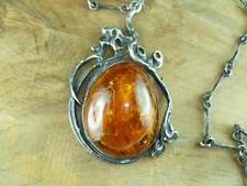 Amber Necklace with Pendant