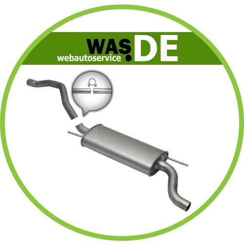 Auspuff endschalldämpfer - endschalldämpfer, vw