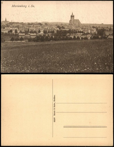 Ansichtskarte marienberg - ansichtskarte,