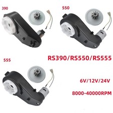 1PCS RS390/550/555 Elektromotor Getriebe Ersatzteil – 12/24V für Kinderauto