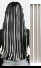 Haarverlängerung Haarsträhnen Clip in Extension Haarteil Kunsthaar 50cm Farbe