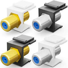 Keystone Modul F Verbinder F-Buchse TV SAT Buchse F-Typ F-Stecker DVB-S/S2