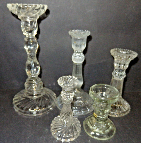 Kerzenleuchter pressglas - 5,