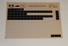 Microfich Ersatzteilkatalog Kawasaki Jet Ski TS Stand 06/1992