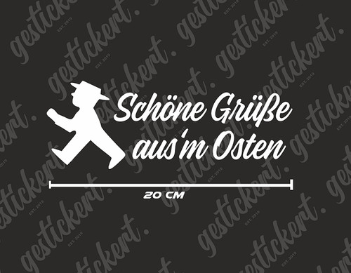 Schöne grüße aus m - cm,