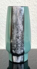STREHLA Vase 892 Keramik handgemalt VEB Steingutfabrik Strehla retro vintage