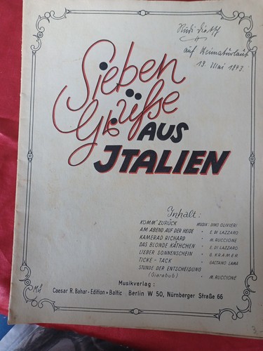 Noten sieben grüße - grüße, aus