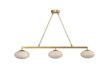 3 Leuchten Kugel Mid Century