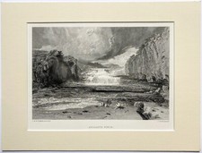 William Turner - Aysgarth Force - Stahlstich - Appleton - 1879