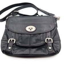 RARE Y2K Fossil Black Leather