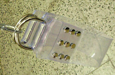 1 Paar Beinschlaufen aus PVC transparent glasklar mit Ketten Karabinerhaken lwph