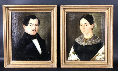 Biedermeier doppelportrait - -,
