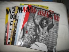 Men's Health  9 Stück Ausgaben von 2022