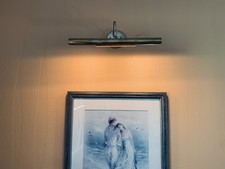 2er Set Alt Messing Bilder Leuchten Treppenhaus Flur Wand Lampen Strahler Licht