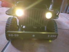  Willys Jeep mit Anhänger und Fahrer 2.4G 1/10 Military 4WD RC Car mit LED