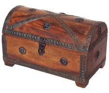 PIRATEN-SCHATZTRUHE Schatzkiste Piratenkiste Holzkiste Holztruhe Seeräuber Holz