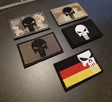 Punisher Patch mit Klett und