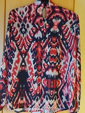 Modische Bluse, gemustert, Gr