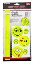 Reflektor Band Armband Aufkleber Sticker für Kinder Jacke Schulranzen 8-Tlg.