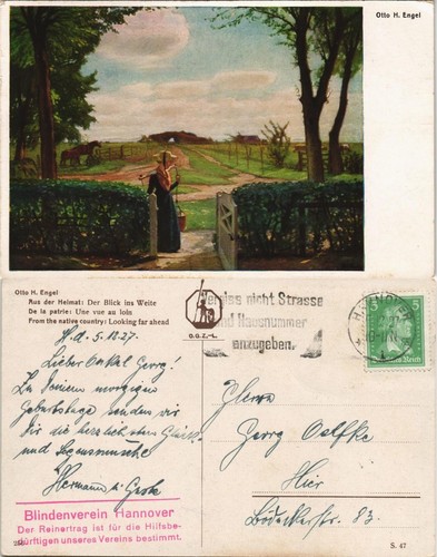 Künstlerkarte otto engel - künstlerkarte,