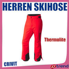CRIVIT Herren Ski Hose Thermolite wasserdicht atmungsaktiv Gr. 52 Orange