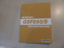 Werkstatt hand buch Reparatur anleitung Suzuki GSF 650 / S   Bandit 2007