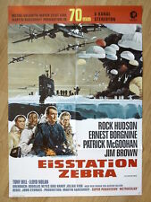 ICE STATION ZEBRA German 1-sheet poster ROCK HUDSON 70mm John Sturges WWII