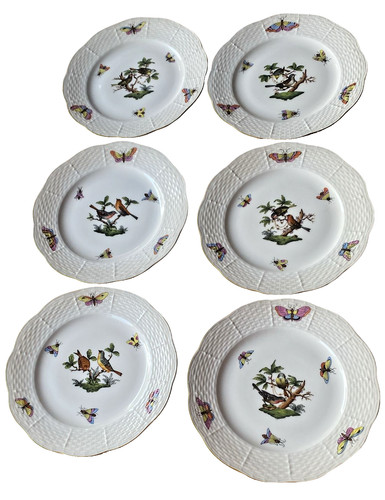Herend porzellan brotteller - herend, 6
