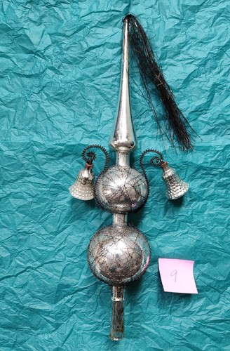 Alte glas christbaumspitze - glas,