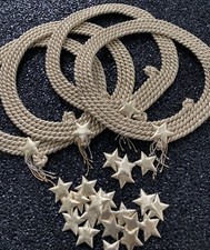 4x Tellerkranz Girlande Ehrenplatz Kordel Tischdeko GOLD Perlen Sterne EDEL✨