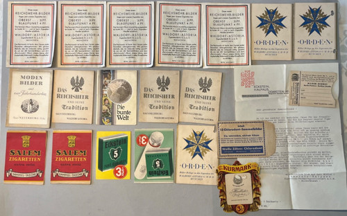 Gruppe zigaretten sammelbilder - zigaretten,