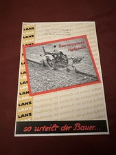 Original Prospekt Lanz  Bulldog -so Urteilt Der Bauer - Hydraulik -Schlepper