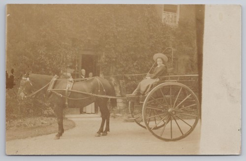 Rppc edwardianische dame - edwardianische, mit