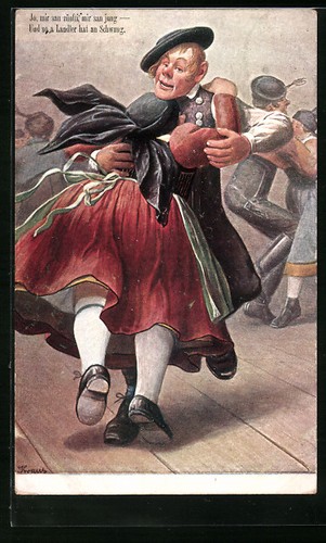 Künstler trachtenpaar beim - trachtenpaar,