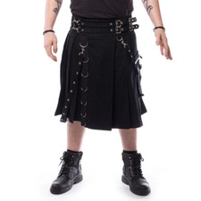 Chemical Black Goth Gothic Punk Festival Rave Schottenrock Calle Kilt Schwarz