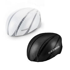 ROCKBROS 2x Helmüberzug Fahrradhelm Regenschutz Regenüberzug Reflektierend Cover