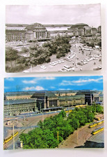 DDR Postkarten Lot 2 x LEIPZIG in Sachsen Hauptbahnhof Railway Station Postcards