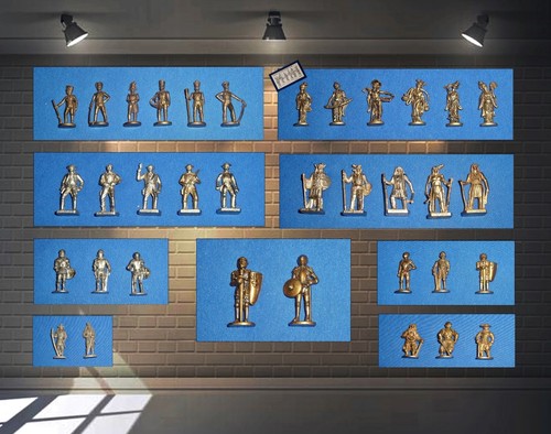 Metallfiguren und sätze - und,