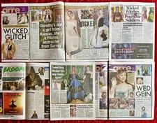 Wicked For Good Ariana Grande UK Newspaper Magazine Clippings Cuttings Lot 2