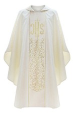 Creme Gotische Kasel